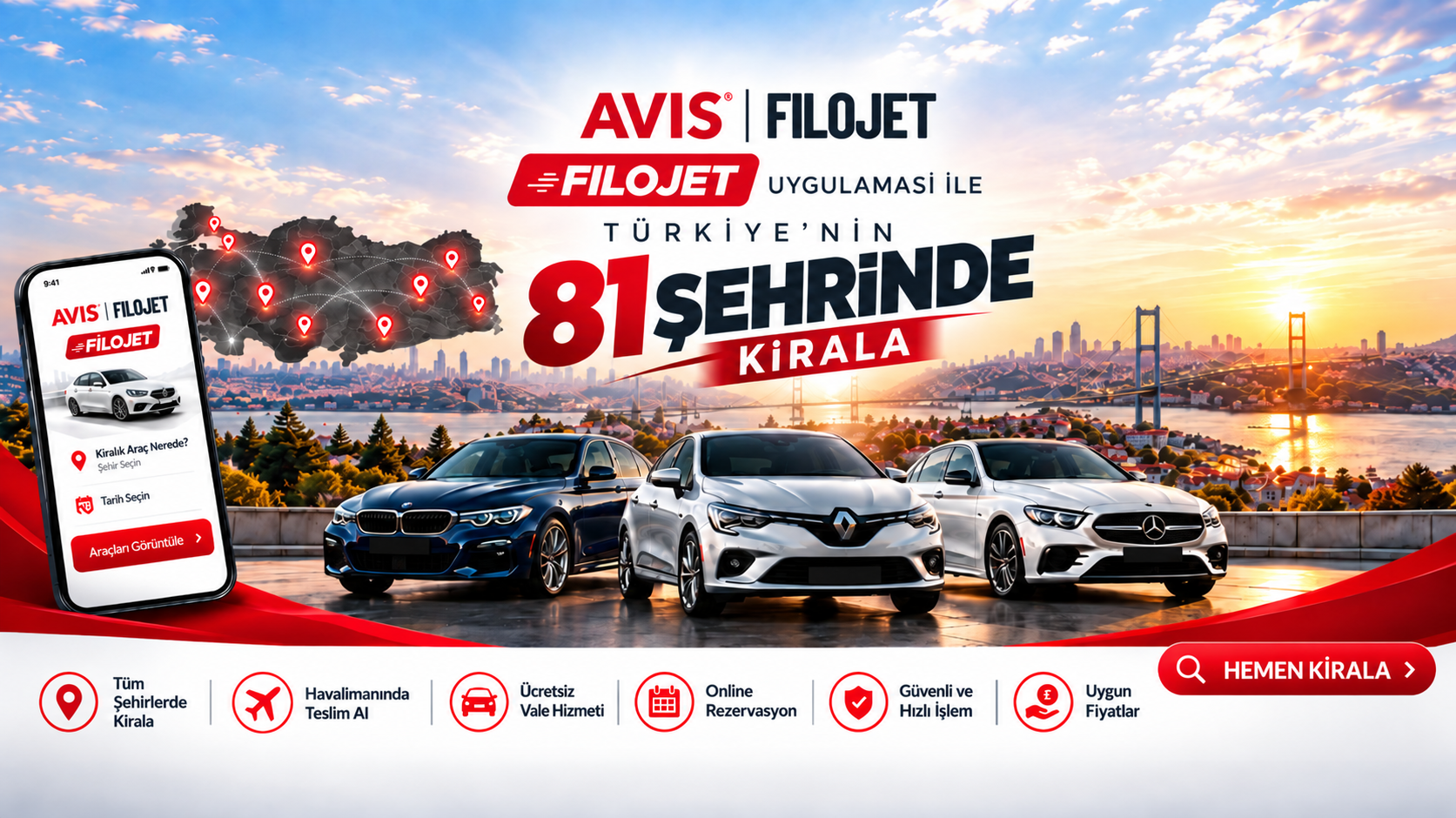 Türkiye’nin 81 Şehrinde Araç Kiralama Artık Daha Kolay